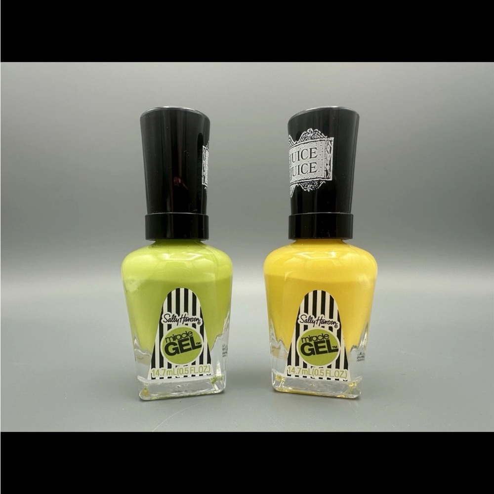 2 Sally Hansen MIRACLE GEL X Beetlejuice Nail Polish Yellow + Green #930 & #932